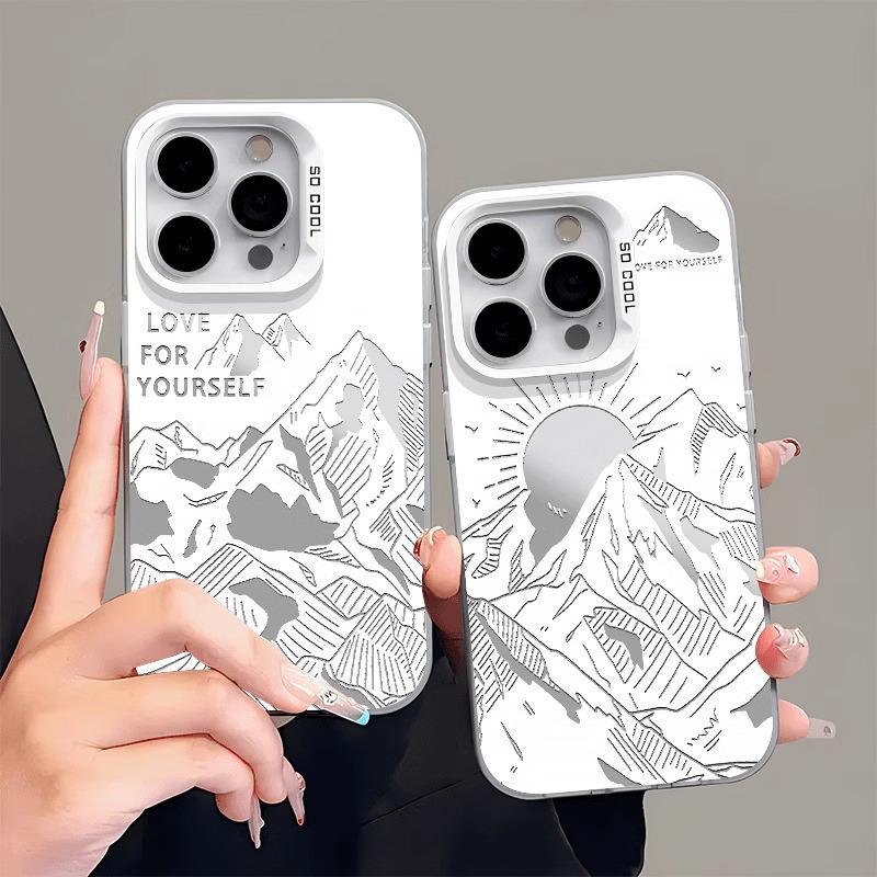 Golden Sunlight Apple Phone Case for iPhone 17, 13 Pro, 11, 16E, Silver, 12 XR, 7, 15 Plus, 8