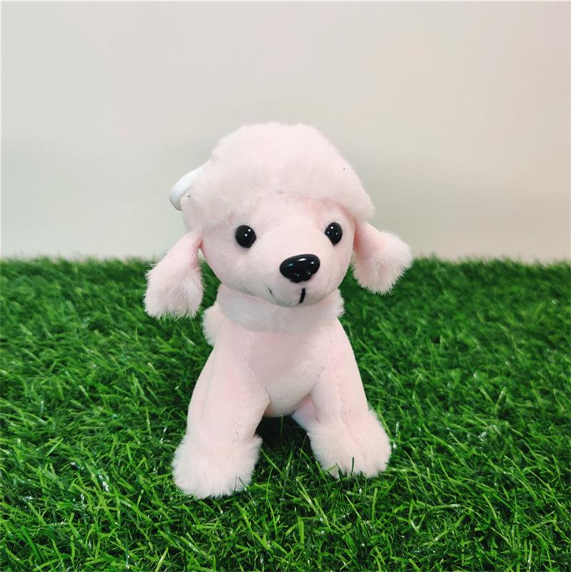 New Soft Pendant Cute Simulation Poodle Plush Toy Keychain Doll Funny Cool Birthday Gift for Kids and Girls