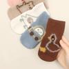 Children's Girl Boy Socks Anti Slip Terry Baby Cotton Socks for Girls Boys Casual Soft Print Toddler Kids Cartoon Sock Non-slip Winter