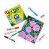 Crayola Water-Removable Marker Pens, 40 Colors, Big Size (587858)