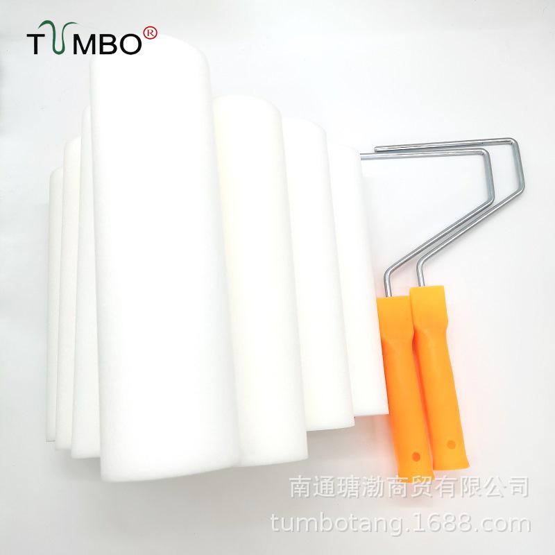 High-Density Oil-Based Latex Paint Roller Brush, No Dead Angle, 9-Inch Diameter, 50/70mm Sponge. 1x Sponge Head 50mm + Reinforced Handle