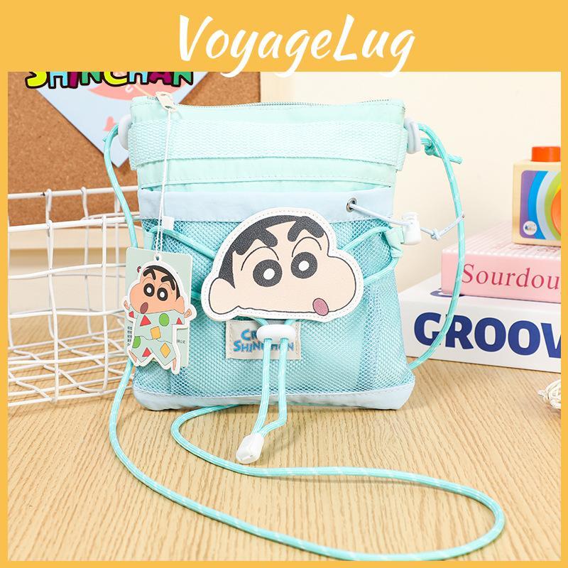 Bolsa Transversal Shin Chan Crayon Bolsa de Ombro Infantil Fofa de Desenho Animado para Passeio