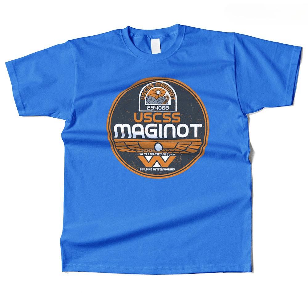Unisex Baumwolle USCSS Maginot Grafik Hochwertiges T-Shirt Street Casual Stil Tee für Unisex und DAMEN