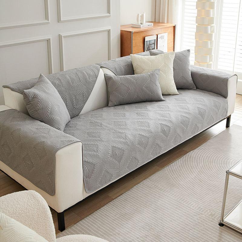 

Водосмываемая хлопковая универсальная диванная подушка на четыре сезона, нескользящая подушка, чехол для дивана, простой чехол из хлопчатобумажной ткани, ткань, полотенце 70x70