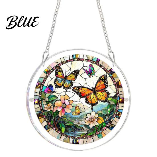 Garden Decorative Suncatcher Acrylic Puzzle Suncatcher Stained Glass Style Window Hanging Sun Catcher Panel DIY Colorful Art Jigsaw for Home Decor