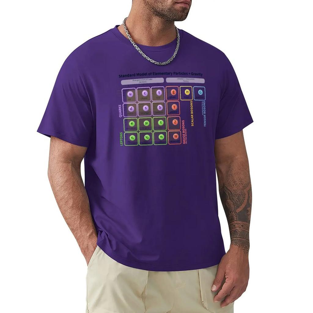 The Standard Model of Particle Physics TShirt Basketball Graphic Tees Hippie Clothes Heavy Weight T Shirts for Unisex