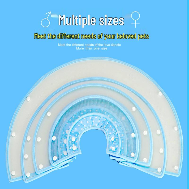 Elizabeth Pet Protective Soft Edge Collar for Dogs and Cats: Anti-Bite, Anti-Lick, Comfort for Grooming and Healing.