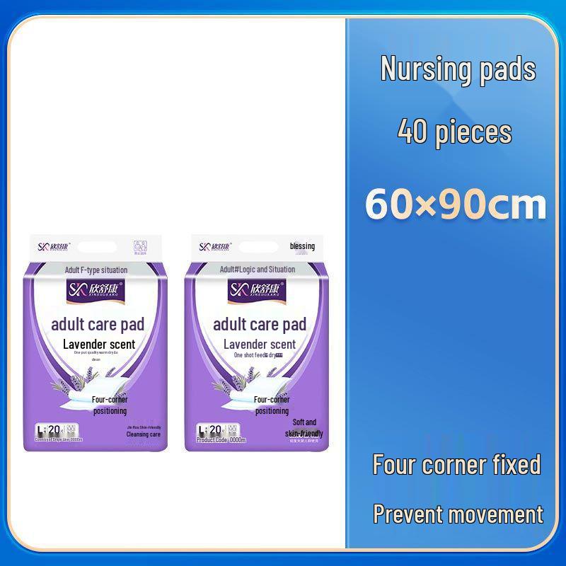 Lavender Scented Odor-Removing Disposable Urine Pad, 60x90cm, Thick and Absorbent for Postpartum Care