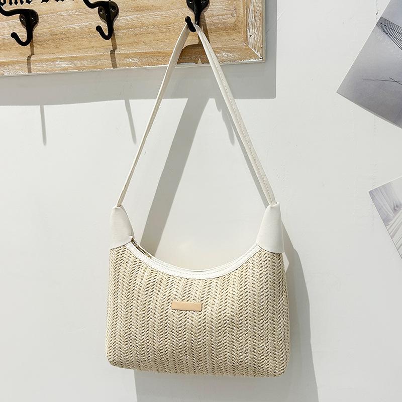 Today's popular niche straw bags for women's new summer versatile messenger bags go out small bags