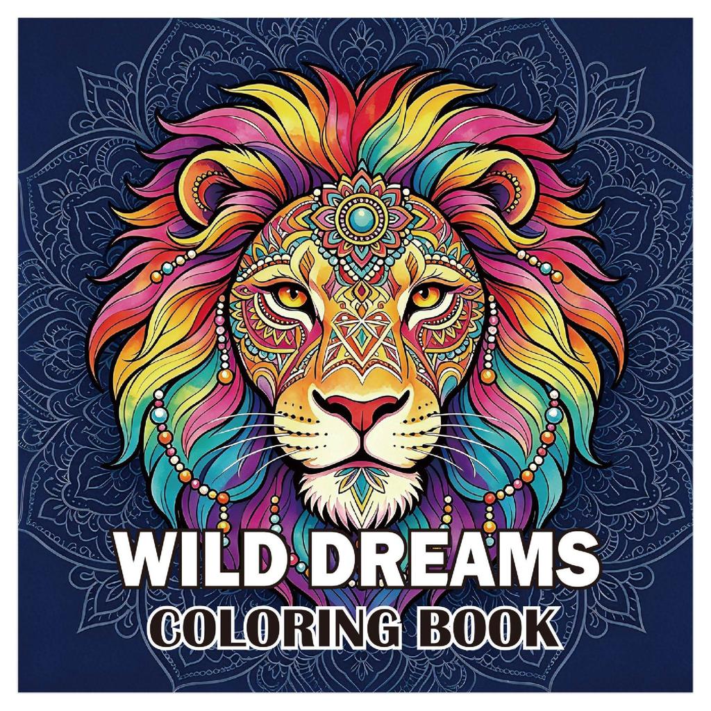 Cross Mandala Animal Coloring Book: 24 Pages of Creative Watercolor and Doodle Illustrations for Adults