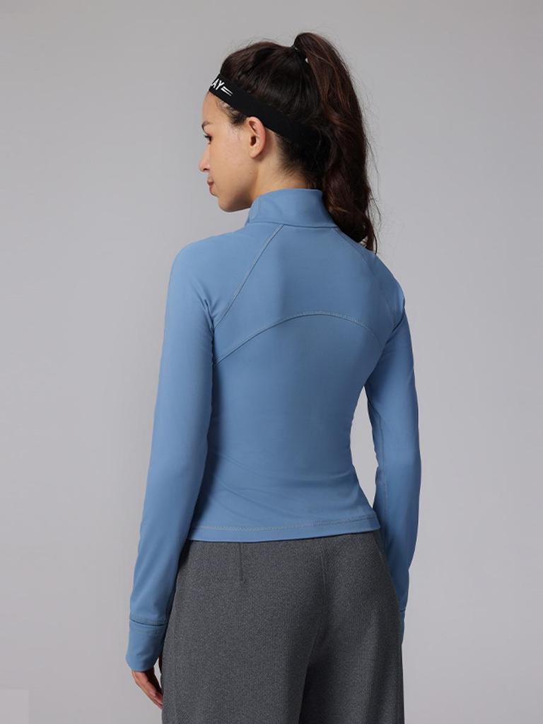 Women's Long-Sleeve Outdoor Running Jacket - Fitness & Yoga Wear