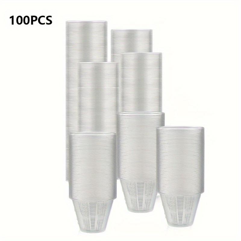 

100 шт. Маленькие пластиковые стаканчики - 1 унция Градуированный мерный стаканчик - для смешивания смолы, эпоксидной смолы, для DIY искусства и ремесел, краски 100pcs
