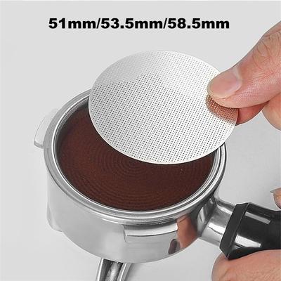 Ultratenký 0,2 mm filter na kávu s hrúbkou sieťoviny 58,5 mm, 53,5 mm, 51 mm, sitko na espresso, opakovane použiteľný portafilter pre espresso kávovar.