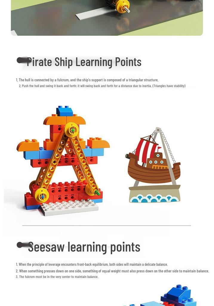 Multifunctional Electric Building Blocks: Mechanical Gears & Science Programming Educational Toy for Kids