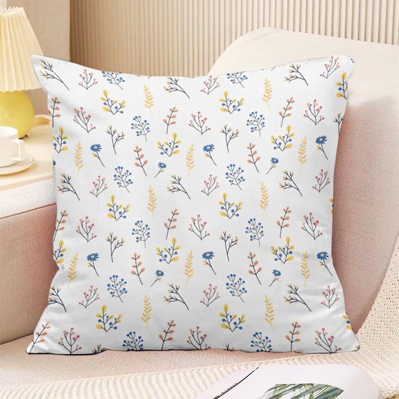

Декоративная наволочка с мелким цветочным принтом для спальни, гостиной, квадратная подушка, наволочка 40x40cm