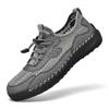 2022 Men's Summer Casual Leather Mesh Shoes – Fashionable & Breathable Handmade Design