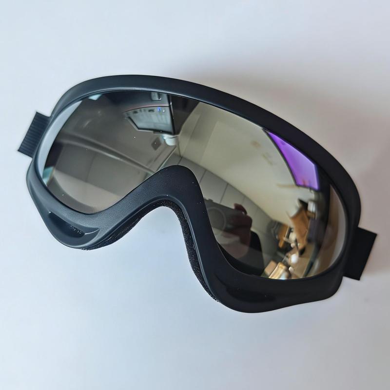 RUISIMO Winter Windproof Dustproof Skiing Glasses Silver Goggles Outdoor Sports Hike Cycling Sunglasses Motorcycle Accessories
