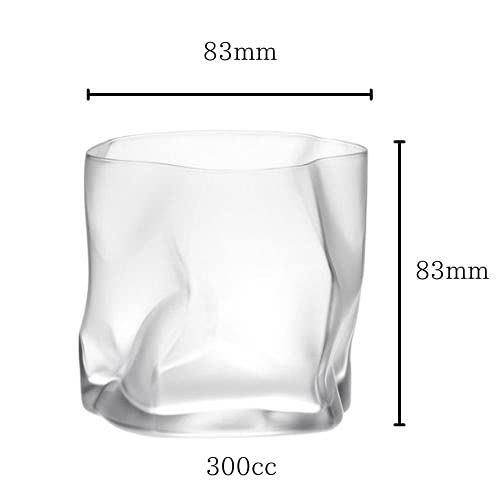 Rocks Glass Kimura Glass X Designer Makoto Komatsu Collaboration Crumple Old Frost