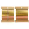 10pcs/set Gradient Color High Elasticity Headband Diagonal Small Gold Beads Do Not Damage Hair Ponytail Headband