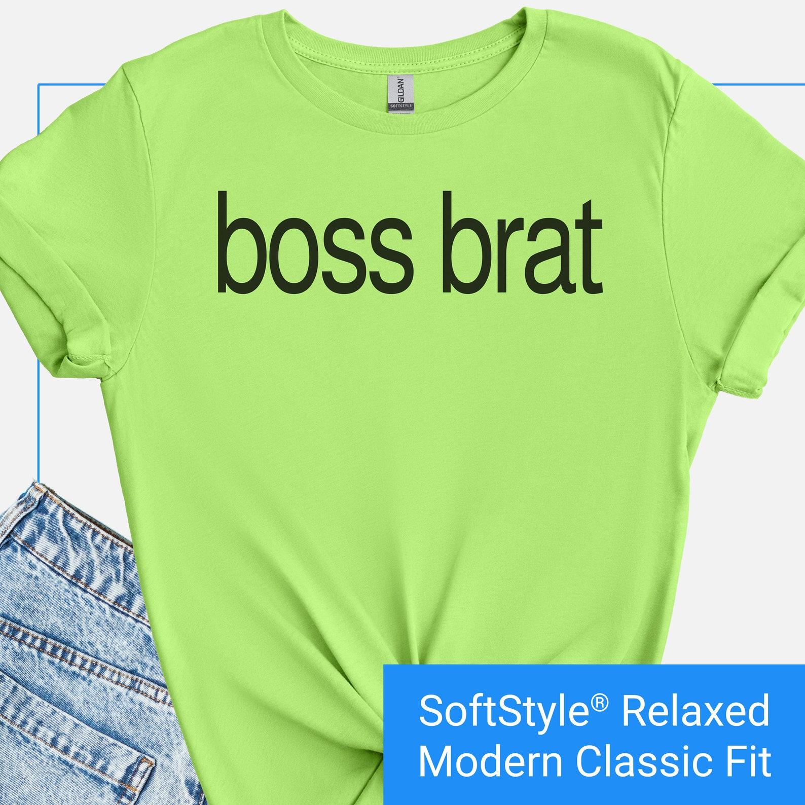 Boss Brat, Kamala Is Brat, Harris 2024 T-Shirt, Kamala Harris 2024 Election Shirt, I Am A Brat, Unique Political Merchandise 2XL
