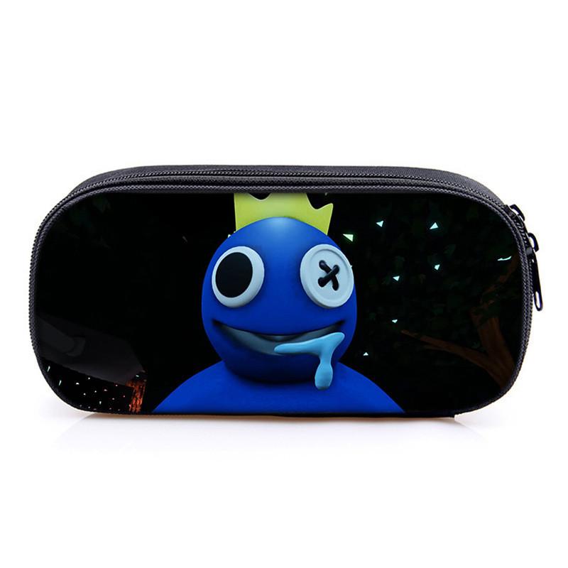 Rainbow Friends Pencil Case With Polyester Material For School Kids Gift Storage Organizer