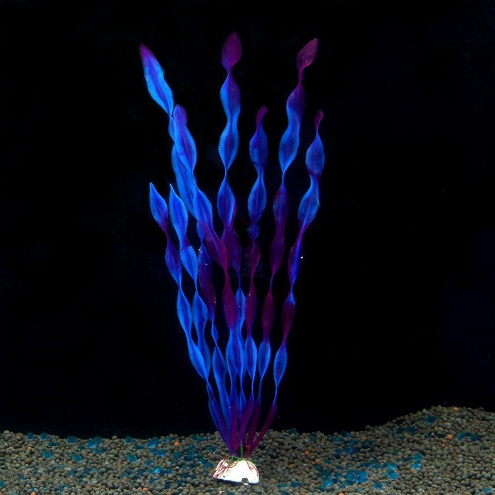 

Simulation Artificial Water Plant Lifelike Water Weeds Ornament Aquatic Grass Home Decorations фиолетовый