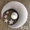 Newborn Photography Props Full Moon Hundred Day Baby Head Cushion Star Moon Pillow Infant Studio Photography Shooting Decoration