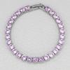 2026 Nuovo Arrivo Lusso Rotondo Colore Rosa su Mano Bracciale Bangle per Donne Regalo Anniversario Gioielli S5787