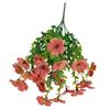 7-Fork Eucalyptus Violet Artificial Silk Flowers for Tabletop & Courtyard Decoration