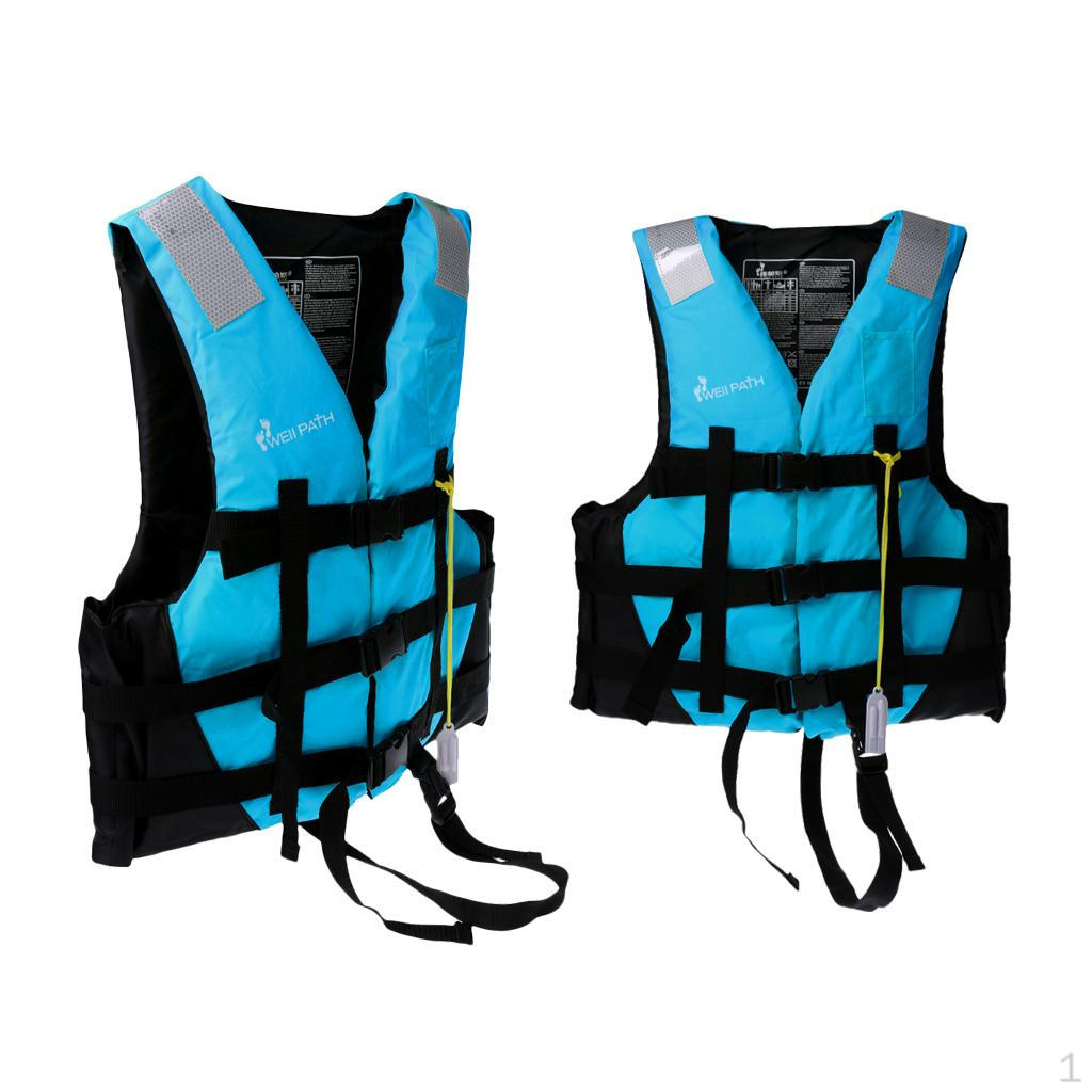 

2x Kayak Boat Swimming Fishing Buoyancy Aid XXL+M Size Blue