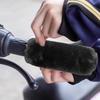 Motorcycle Handle Grip Cover Imitation Plush Warm Electric Bike Cycling Handlebar Grip Cover For Commuting Urban Riding Cruising