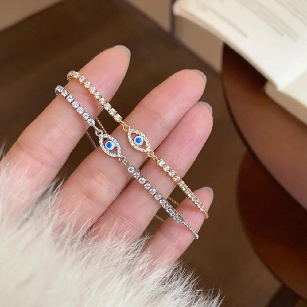 Luxury Vintage Glaze Devil's Eye Bracelet Devil's Eye Banquet Clothes Jewelry  Valentine's Day Gift