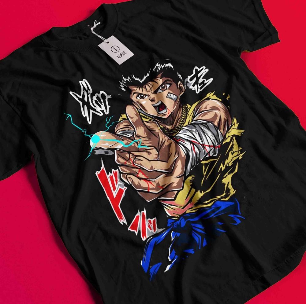 Yu Yu Hakusho T-shirt Yusuke Urameshi Tshirt Kuwabara Kurama Hiel Shirt Anime BB1025
