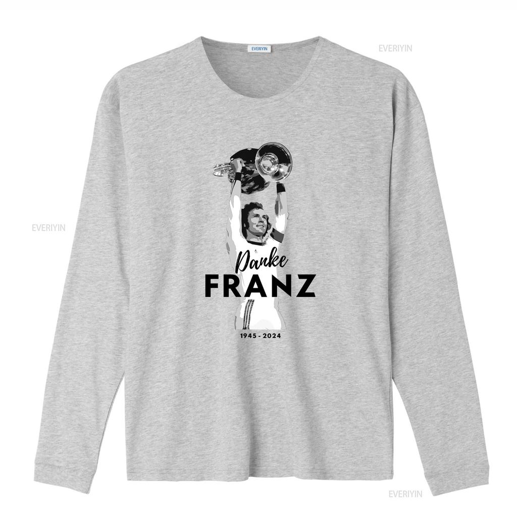 Franz Beckenbauer Tribute T Shirt Thank You 1945 2024 Commemorative Design Vintage Washed Versatile Designer Clothes Stylish