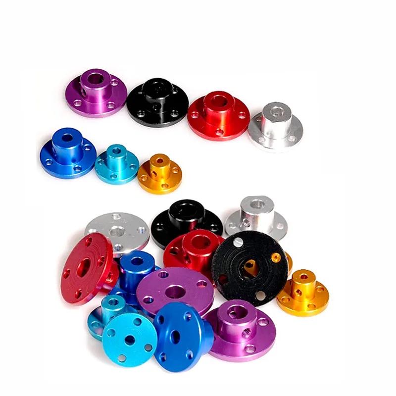 2Pcs Aluminum Alloy Color Rigid Flange Coupling M3 M4 M5 M6 M8 Motor Guide Shaft Coupler Motor Connector#CWF DIY