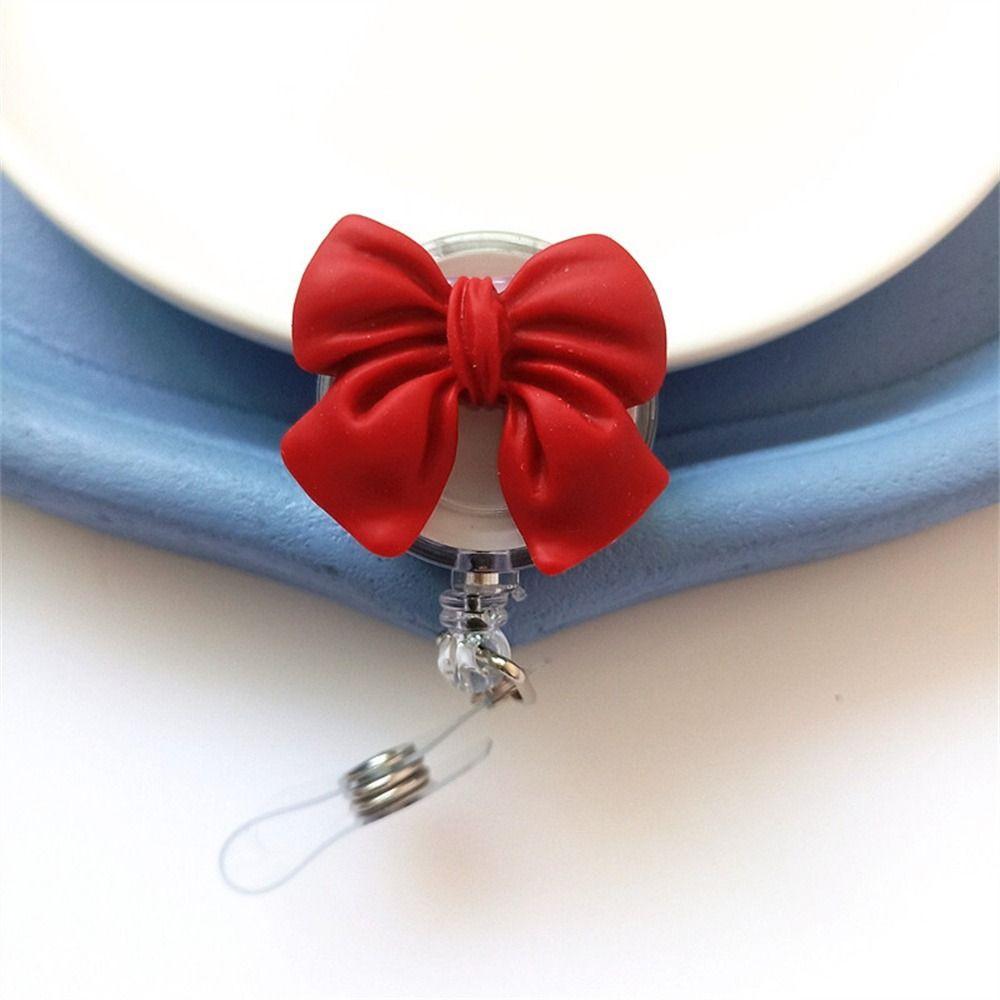 3D Flora Retractable Badge Holder Name Tag Easy Pull Buckle Nurse Badge Reel  Doctor Students