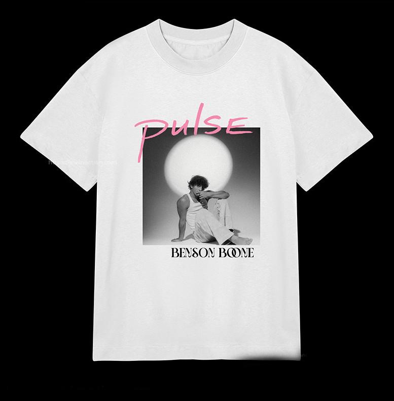 

Benson Boone New Song Pulse Retro Fanshionable T-shirt size S-5XL Unisex T-Shirt XXXXL