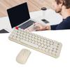 Wireless Keyboard Mouse Combo   Portable Retro Silent 2.4G Wireless 68 Keys   Keyboard Mouse Set