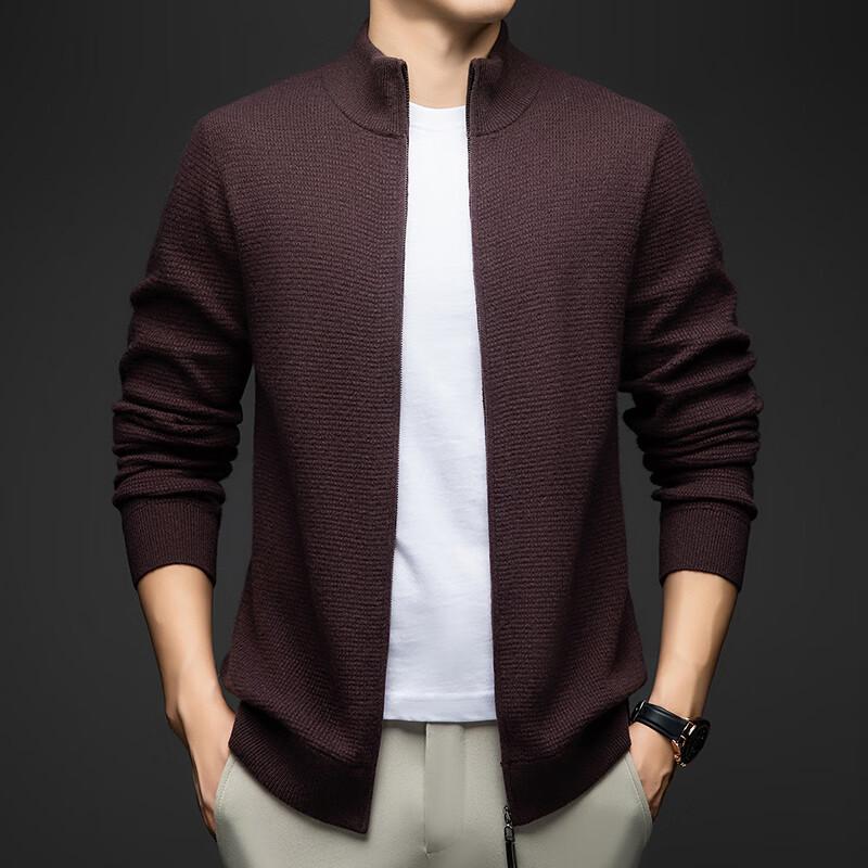 Firstview Men s 90% Wool Round Neck Cardigan Sweater 3XL