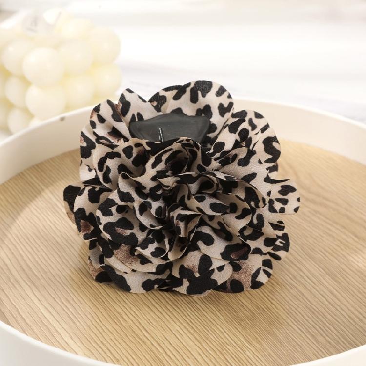 Unique Leopard Patterned Hair Clip Adjustable Size for Easy Styling Adjustable Hair Clamp Adds Charm To Any Hairstyle