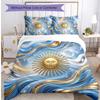 Set Biancheria da Letto Stampata Calcio Argentina 3 Pezzi Copriletto Traspirante Accogliente come Regalo per Inaugurazione Casa o Festa