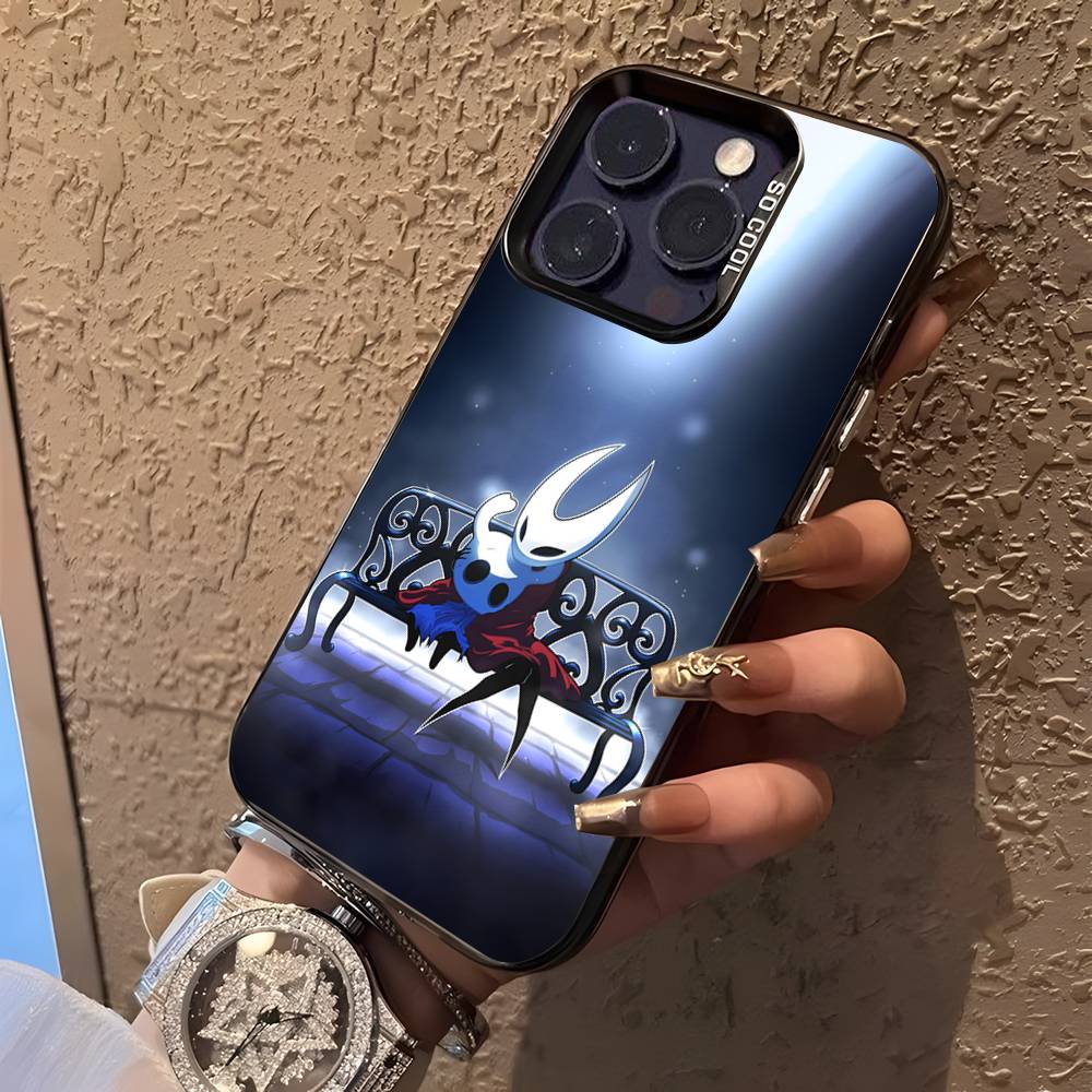 Hot H-Hollow K-Knight Game Phone Case For iPhone 17,16,15,14,13,12,11,Pro,XS,Max,Plus,Mini,SE4,E Black Matte Shockproof Cover