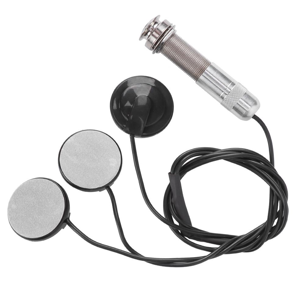 Piezo Pickup Transducer 3 Sensors for Guitar Ukulele Musical Instrument Accessories 6.35mm