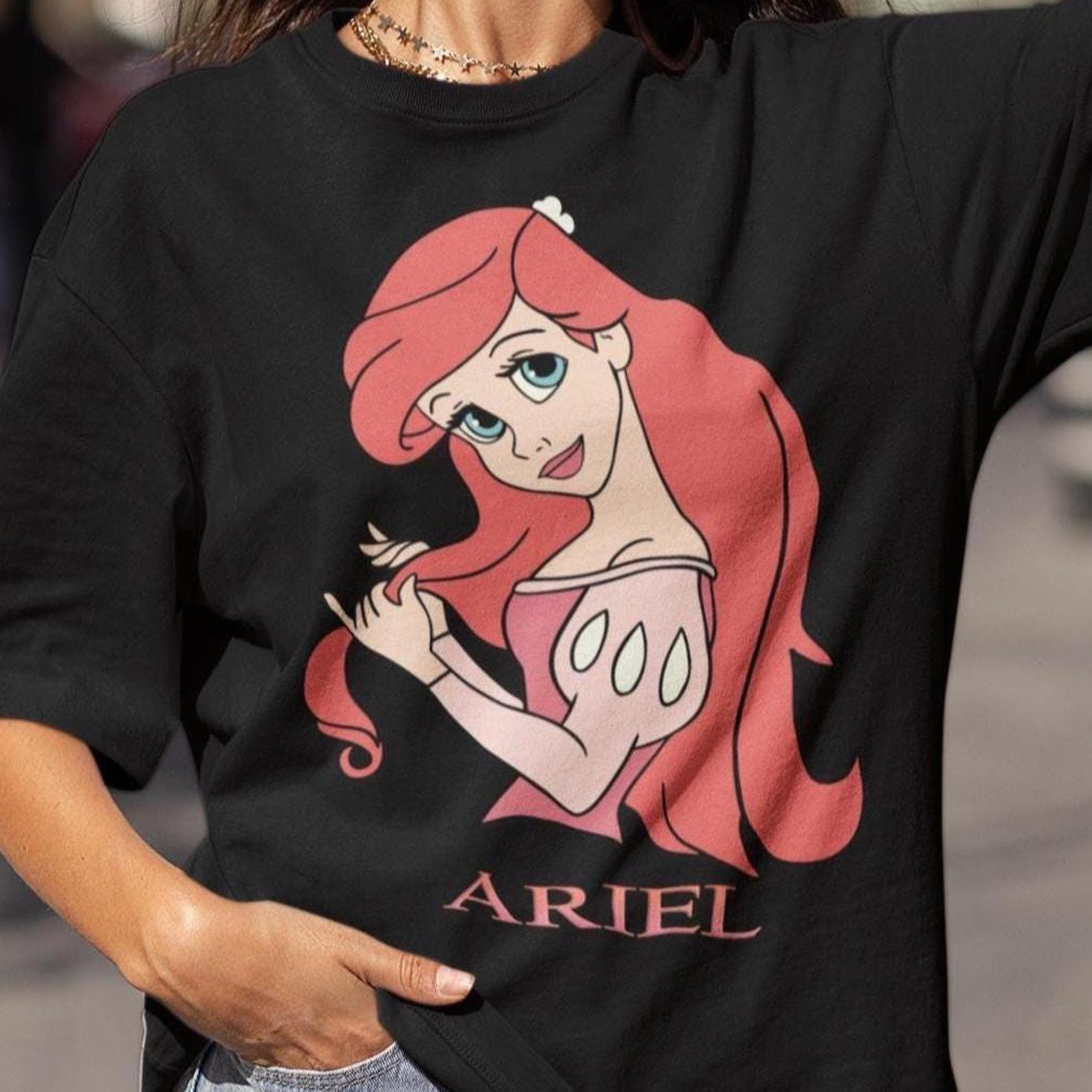 Ariel T-Shirt, Disney Princess Tee, Little Mermaid Shirt S