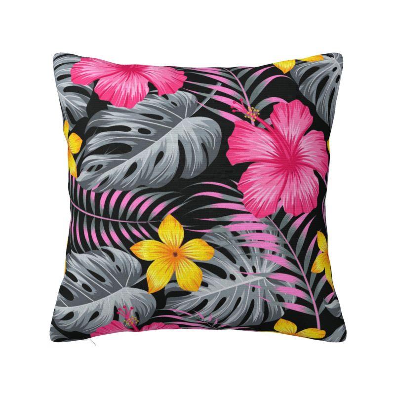 Hawaii Floral Tropical Flowers Leaves Cushion Cover x cm Polyester Throw Pillow Case Home Decoration Bedding Pillowcase