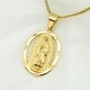 Catholic Necklaces for Men/Women Gold Color 316L Stainless Steel Pendant Religious Mother Virgin Mary Jewelry Christmas Gifts