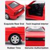 1/36 Scale Quattro 1980 Alloy Car Models Toy Diecasts Vehicles Model Doors Opened Pull Back Sport Car for  Kids Gift