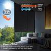 100-50CM Window Privacy Film for Glass Windows Reflective Window Film Sun Blocking Frosted Window Film Static Cling Non-Adhesive