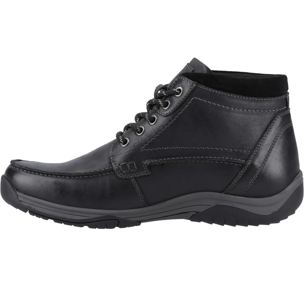 Hush Puppies Mens Daryl Leather Ankle Boots