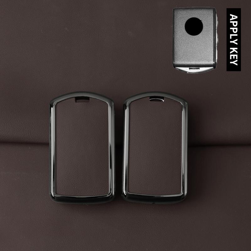 

Metal Leather Car Key Case Cover For Volvo S60 S90 XC40 XC60 XC90 V60 V90 C40 Polestar 1 Polestar 2 Protector Protector Keychain